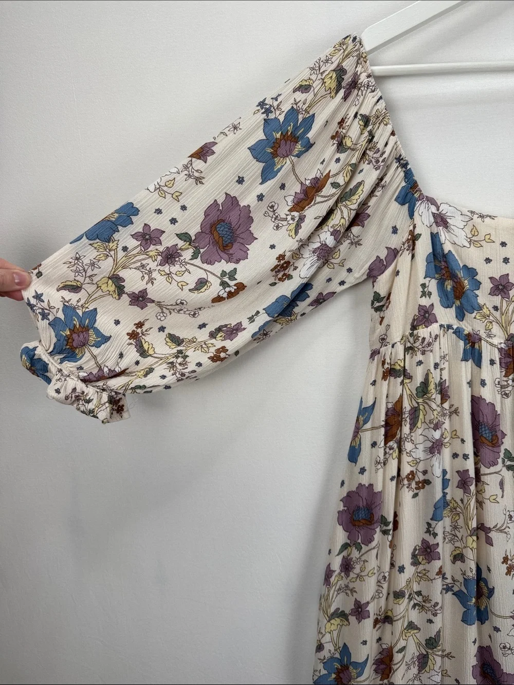 Hudson Gray Floral Boho Babydoll Mini Dress Size Small